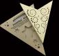 Preview: Baby Twister creme- Foldable glowing Paperstar with 5 points, 40 cm